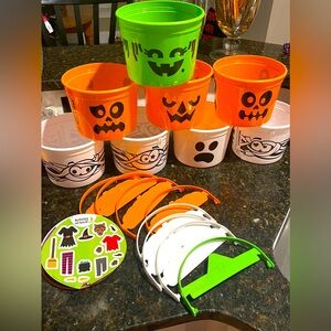MCDONALDS HALLOWEEN BOO BUCKETS PAILS MCGOBLIN 2023 2022 VINTAGE STYLE LOT OF 8